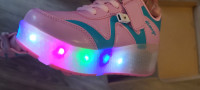 KIDS-Nsasy Heely Shoes-LED Lights - Single or Double Wheel Shoe