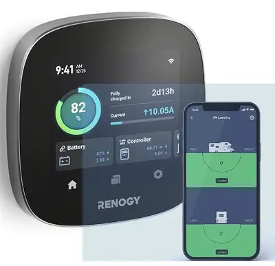 New, Open Box. Renogy ONE Core: All-in-one Off-Grid Energy Monitoring Panel with RV Leveling System,...