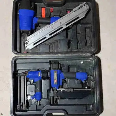 Campbell Hausfeld 3 Piece Nailer kit and Power Fist Comp, View more