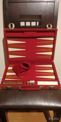 Mallette de Backgammon en Velour