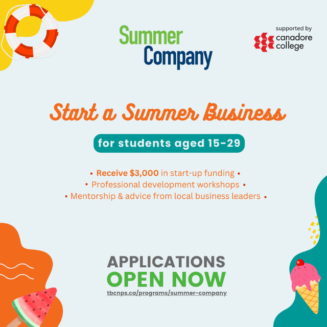 GET A $3,000 GRANT TO START A SUMMER BUSINESS in Other in North Bay
