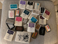 Large lot of stamping ink pads