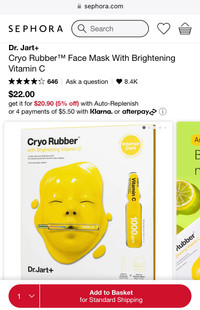 NEW Sephora Vitamin C Face Mask 