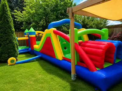 Jumbo 2 in 1  Bounce House/Jumping Castle & Obstacle Course, View more