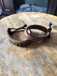 2 Rawhide Type Bracelets