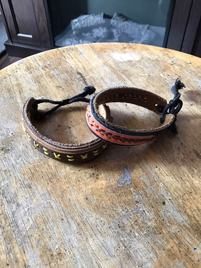 2 Rawhide Type Bracelets in Jewellery & Watches in St. John's