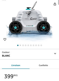 Ofuzzi Cyber 1000 Robot nettoyeur de piscine sans fil