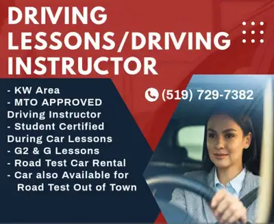 Driving Lessons / Driving Instructor / Road Test G2 and G, View more