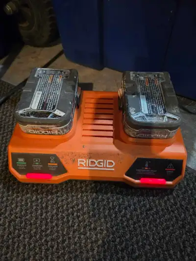 rigid batteries an charger, View more