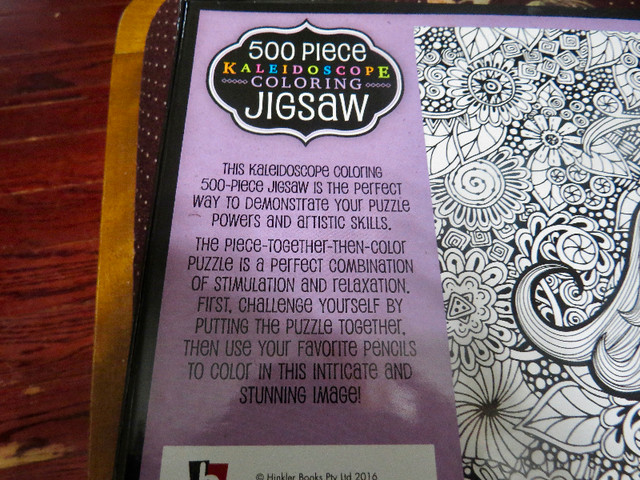 500 Piece Coloring Jigsaw Horse Puzzle in Toys & Games in Oshawa / Durham Region - Image 2