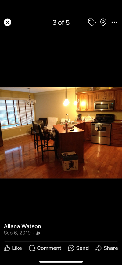 3 bedroom all top floor / livingroom and kitchen main floor / large carpeted rec room bottom floor ....