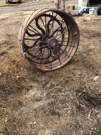 Large Antique Steel Wheel 