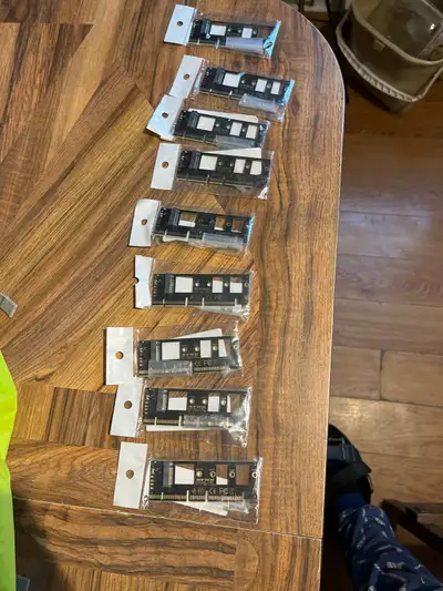 9 X adaptateurs PCIe à M.2 adapter 2280 to pcie 1x 4x 8x/16x, View more