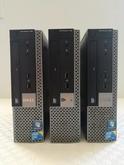 3 Dell Optiplex 780 Lunch Box E7500,4GB RAM,120GB HDD,DVD - $100, View more