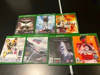 Batman Arkham knight New unopened Star WarsBattlefront $20 Dragon ball Xenovers NHL 15 Need for Spee...
