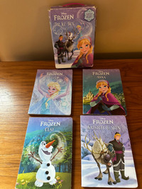Set of 4 Frozen themed Board Books in box - Anna, Elsa, Olaf 