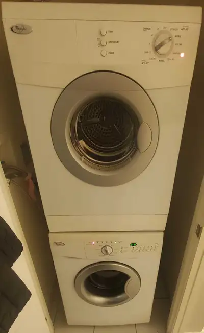 WHIRLPOOL FRONTLOAD 24" WASHER N DRYER (), View more