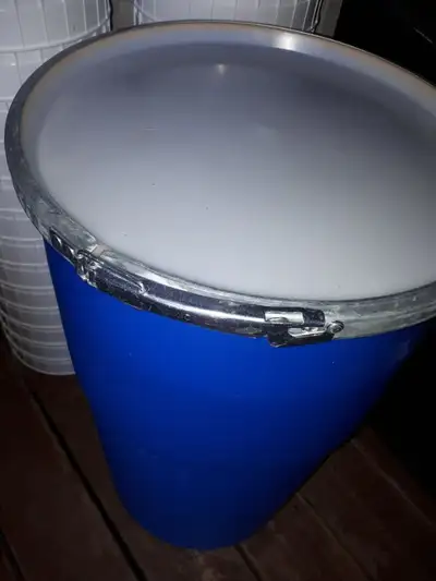 15 Gallon Blue Barrels - Smaller size, View more