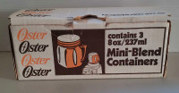 Vintage Oster Mini-Blend Containers 8oz - Brand New in the Box