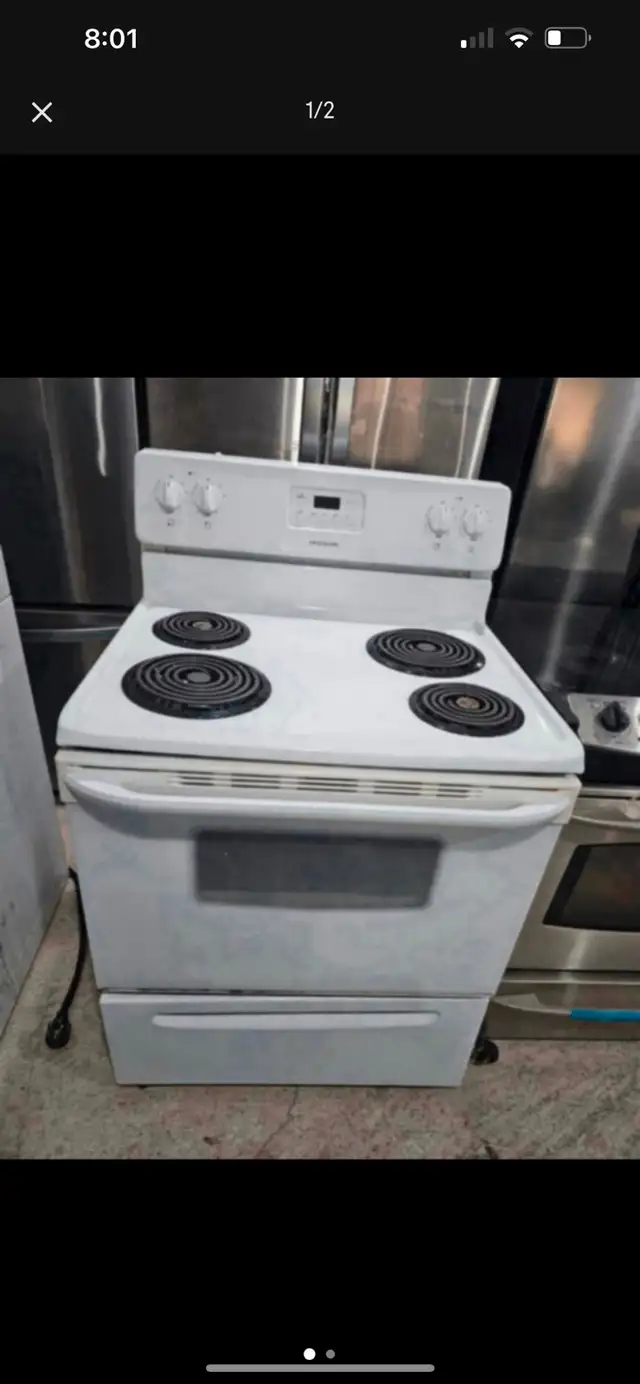 white 30 w freestanding stove range oven can deliver  in Stoves, Ovens & Ranges in Mississauga / Peel Region - Image 2