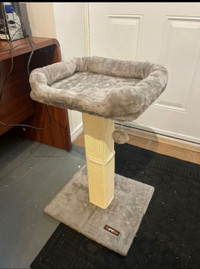 **NEW CAT SCRATCHING POST, CAT SCRATCHER WITH TOP PERCH BED**