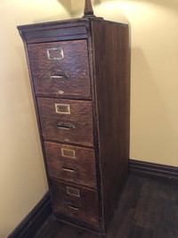 Antique Oak Filing cabinet