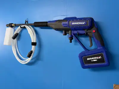 Selling a barely used Simoniz pressure washer. Comes as tool only can provide batter and charger for...