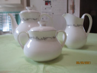 Royal Dalton coronet, English fine bone china, 3 piece tea set