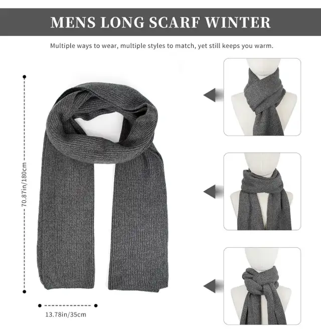 Honnesserry Winter Knit Scarf, Beanie & Touchscreen Gloves Set in Other in Oshawa / Durham Region - Image 6