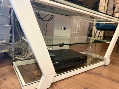 Modern Glass TV Stand / Media Console + TV extra (free), View more