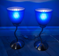 Pair of Cobalt Blue Lamps in Excellent Condition $30 OBO