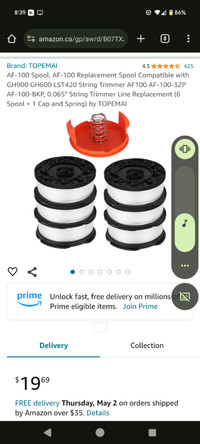 String trimmer spools