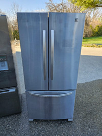 33 inch w fridge bottom freezer stainless steel 