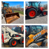 Bobcats, tractors and loaders for rent