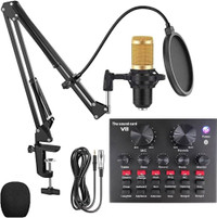 Professional BM800 Studio Recording Condenser Microphone Set Ful