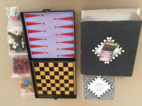 5 games in one magnet pieces Backgammon Chinese Chequers Chess