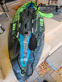 Intek Inflatable Kayak, in great shape, with oars and chairs
