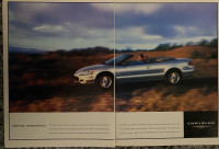 2001 Chrysler Sebring Convertible XLarge 2 Pg Original Ad