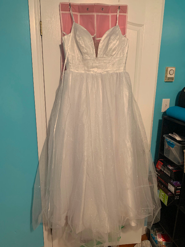 White glitter wedding or prom dress in Wedding in Dartmouth