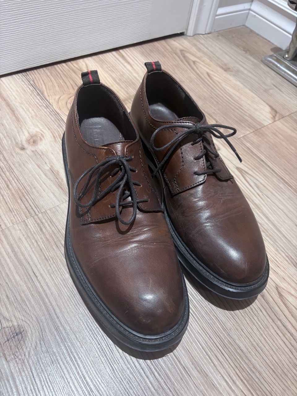 Brown Leather Derby Shoes Steve Madden | Men's Shoes | Oshawa / Durham ...