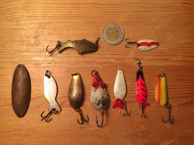Fishing lures (small spoons) vintage, View more