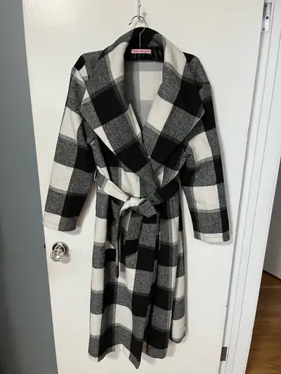 Womens wide lapel spring coat~, View more