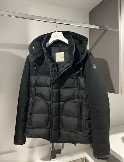 100% Authentic. Used with care - Moncler jacket, Triple Black Line - a classic Moncler. Size L - can...
