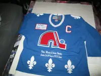Stastny Brothers Signed 300 Points Quebec Nordiques Stats Jersey
