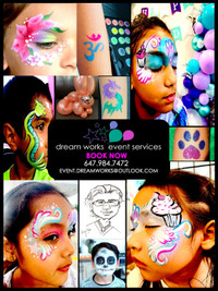 PROFESSIONAL FACE PAINTING + BALLOONS + TATTOOS + CARICATURES!