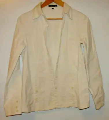 Maternity Jacket, Size Small, Cream colour, Corduroy in Women's - Maternity in Oakville / Halton Region - Image 2