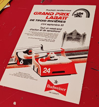 AFFICHE 1983 COURSE LABATT GRAND PRIX TROIS-RIVIERES - FRENCH