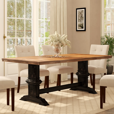 Fortville Solid Wood Base / Pedestal ONLY – Unused, View more