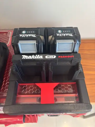 Packout Holder Caddy Carrier for 6x Makita XGT 40V Batteries, View more