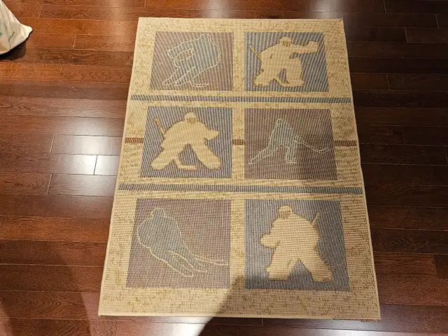Hockey Area Rug (53.5 in x 39.5 in) in Rugs, Carpets & Runners in Ottawa - Image 3
